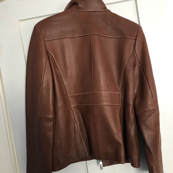 ❌ SOLD - Michael Kors Classic Leather Jacket - Picture 2 of 6